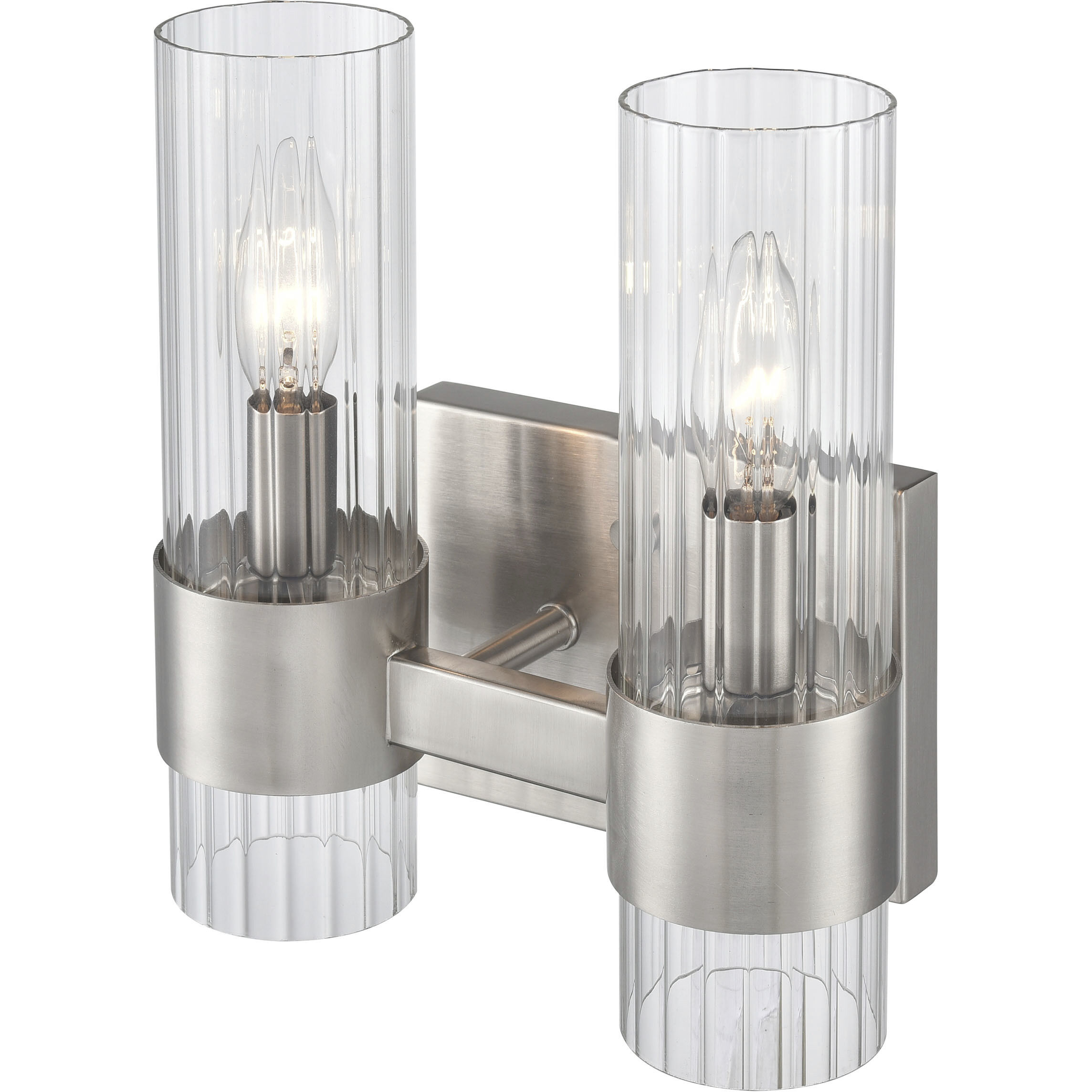 Caberton 2 Light 9 inch Brushed Nickel Vanity Light Wall Light